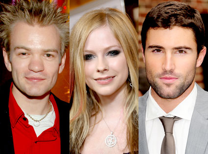 Deryck Whibley, Avril Lavigne, Brody Jenner Deryck Whibley, Avril Lavigne, Brody Jenner